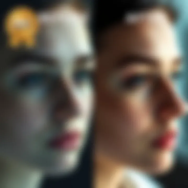 Before and after results of non-surgical nose enhancement
