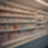 A tranquil pharmacy setting showcasing dutasteride on a shelf