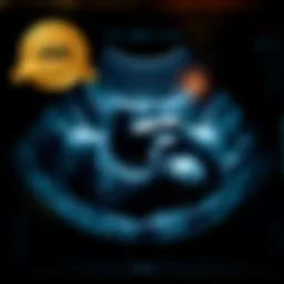 A detailed ophthalmic ultrasound scan showcasing the eye anatomy