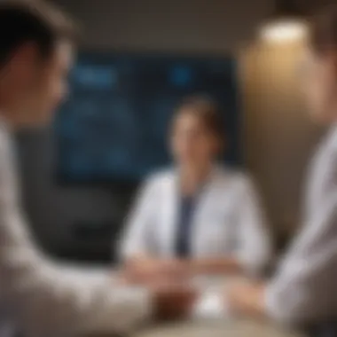 Consultation on Xarelto Administration Timing Healthcare professional discussing Xarelto administration with a patient