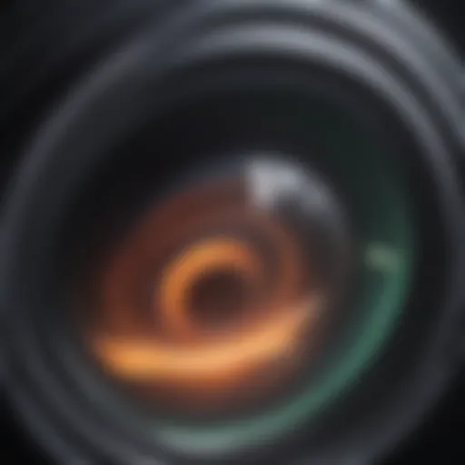 Detailed view of an optos imaging system in action