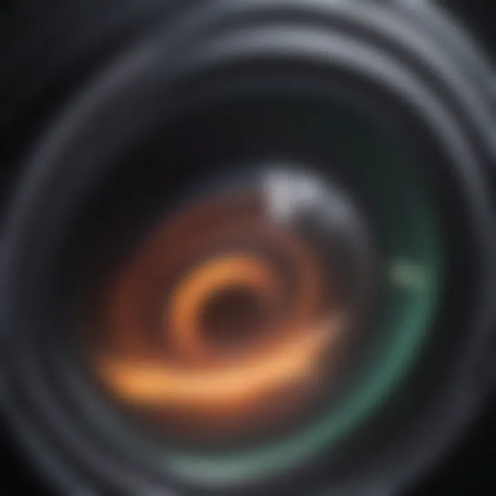 Detailed view of an optos imaging system in action