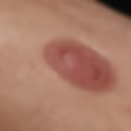 Detailed view of Prevena dressing applied to a surgical site