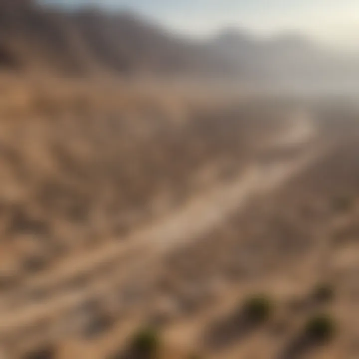 Archaeological site of Qumran with ruins and the surrounding desert landscape