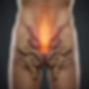 Common Symptoms of Sacroiliac Joint Sclerosis Diagram showing common symptoms associated with sacroiliac joint sclerosis