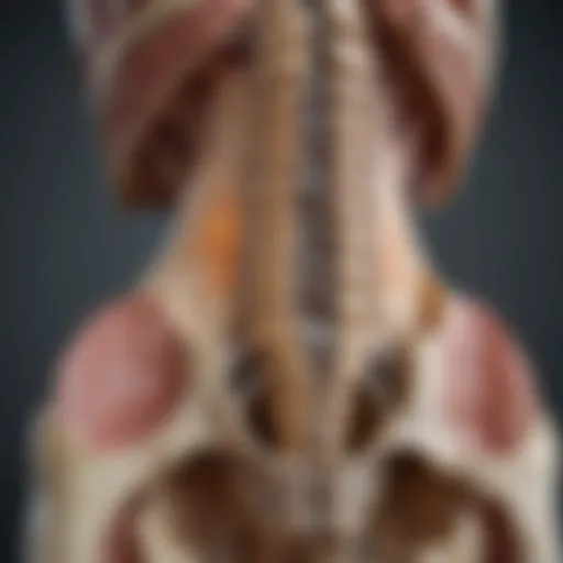 Illustration of the sacroiliac joint anatomy highlighting sclerosis