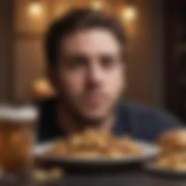 Artistic interpretation of societal influences on eating behaviors
