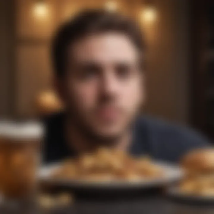 Artistic interpretation of societal influences on eating behaviors