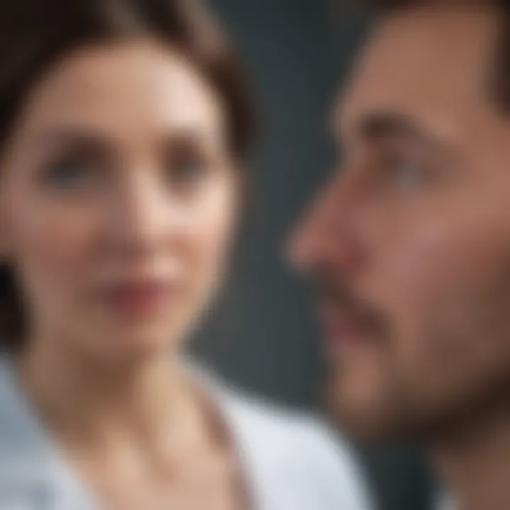 A patient receiving attentive care during a medical examination