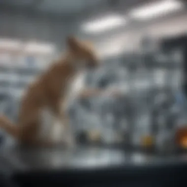 Laboratory Setting A laboratory setting showcasing animal research equipment