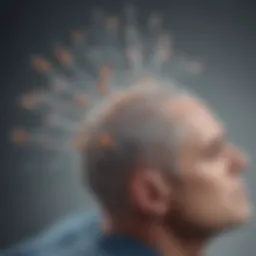 Diagram illustrating the mechanism of action of topical finasteride on DHT