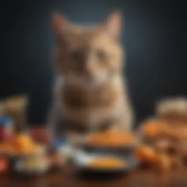 Key Dietary Components for Diabetic Felines Visual representation of beneficial dietary components for diabetic cats