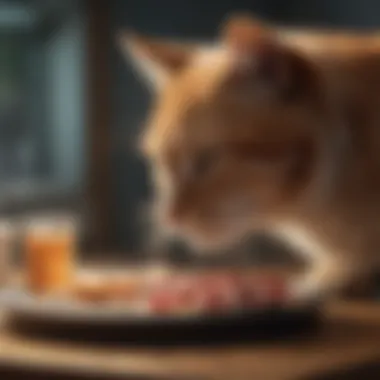 Infographic on the role of veterinary guidance in managing feline diabetes through diet