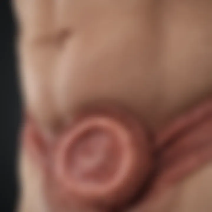 Visual representation of treatment options for bowel ulcers