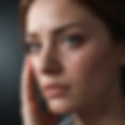 A tranquil scene representing the emotional toll of lupus-related fatigue