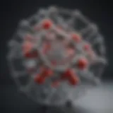 Molecular structure of ferritin showcasing its iron storage capabilities