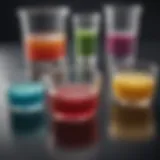 Illustration of various formula thickeners used in different industries