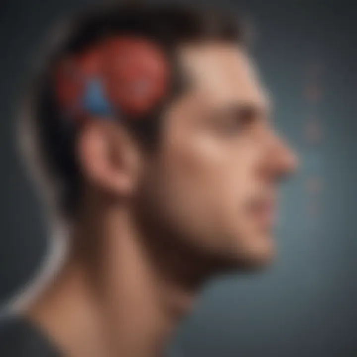Diagram illustrating cognitive mechanisms of health anxiety