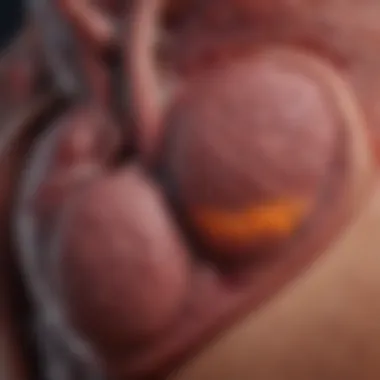 Diagram showing the impact of hepatitis B on liver health