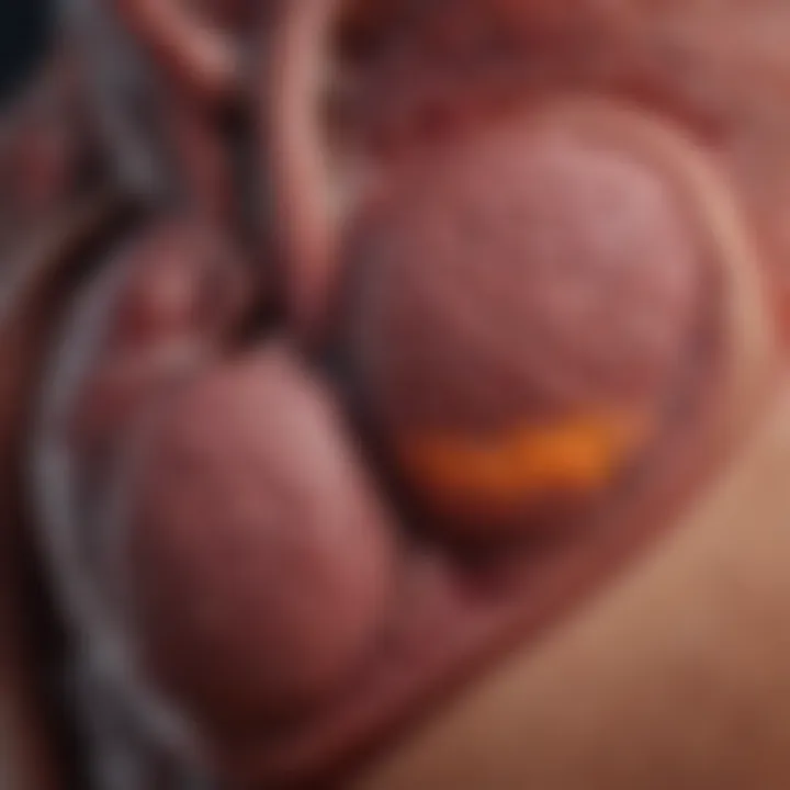 Diagram showing the impact of hepatitis B on liver health