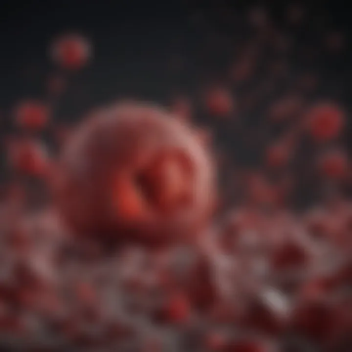 Diagram explaining thrombocytosis and its effects