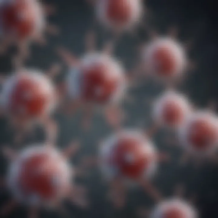 Illustration depicting the mechanisms of action of Hucd antibodies in immune response