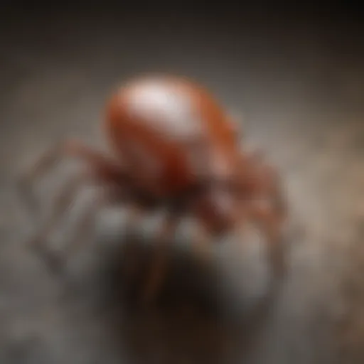 Visual representation of a tick, the primary vector for Lyme disease transmission