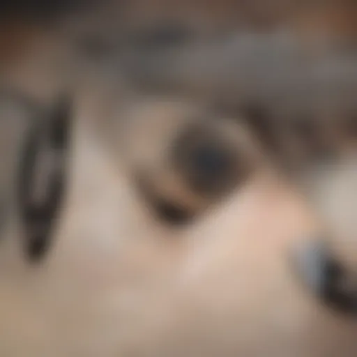 Close-up of skin with acne lesions
