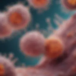 Microscopic view of spindle-shaped mesenchymal cells in sarcoma.