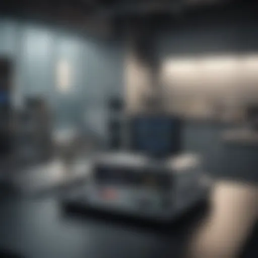 Terahertz spectrum analyzer in a laboratory setting
