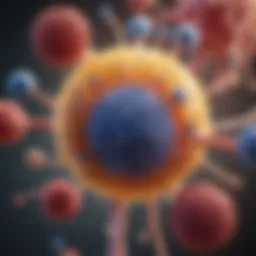 Diagram illustrating the components of the immune system