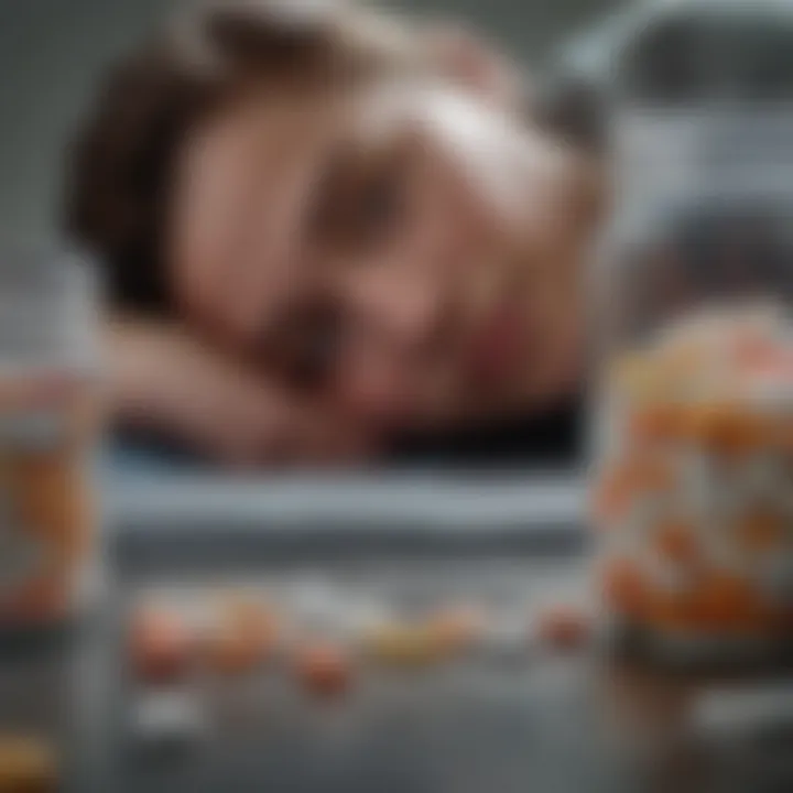 An organized collection of medication for mental health support.
