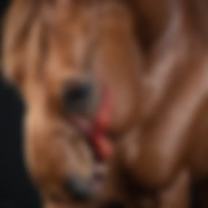 A diagram illustrating different types of ulcers in horses