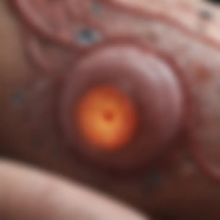 Diagram of cellular interactions in wound healing