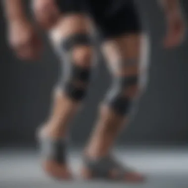 Different types of knee braces displayed