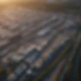 Aerial view of waste management facilities in Cumming